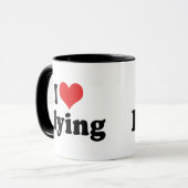Mug I Love Heart Flying - Airplane Lover (Devant gauche)