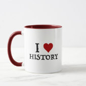 Mug I Love (Heart) History (Gauche)