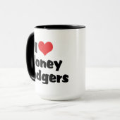 Mug I Love Heart Honey Badgers (Devant gauche)