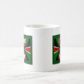 Mug I Love Heart Kenya : Dynamic Flag Art (Centre)