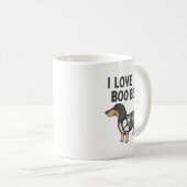Mug I Love Her Boo Bees Funny Halloween Dachshund Ween (Devant droit)
