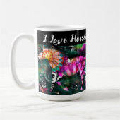 Mug I Love Horses Abstrait Whimsical Cheval Peinture (Gauche)