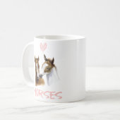 Mug I Love Horses Portrait (Devant gauche)
