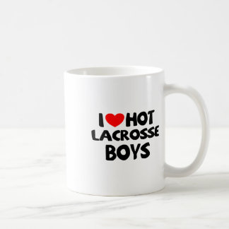 Mug I Love Hot Lacrosse Boys Funny Heart Sport