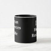 Mug I Love Human Resources Me Love, Black & Red (Centre)