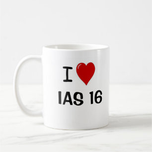 Mug I Love IAS 16 Comptabilité de l'équipement des Pla