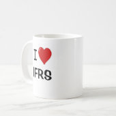 Mug I Love IFRS Normes comptables financières (Devant gauche)