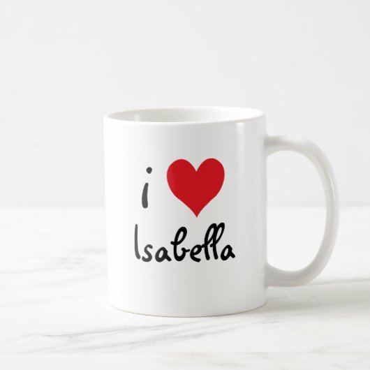 Mug I Love Isabella (Droite)