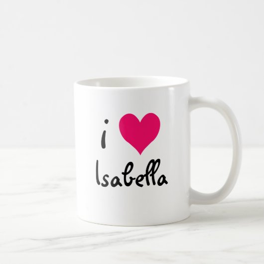 Mug I Love Isabella (Droite)