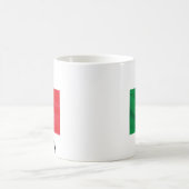 Mug I Love Italie - Carte du drapeau (Centre)
