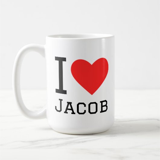 Mug I love jacob (Gauche)