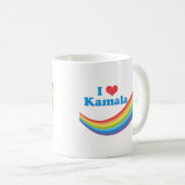 Mug I Love Kamala Cute Election Rainbow Women's Tri-Bl (Devant droit)