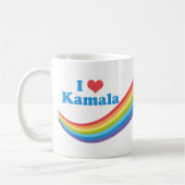 Mug I Love Kamala Harris Cute Rainbow (Gauche)