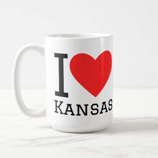 Mug I love kansas (Gauche)