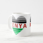 Mug I Love Kenya, Kenyan Heart (Devant gauche)