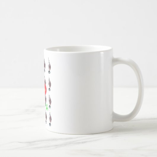 Mug I Love Kenya Massai Art Print (Droite)
