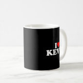 Mug I Love Kevin - Heart Long Sleeve (Devant droit)