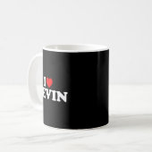 Mug I Love Kevin - Heart Long Sleeve (Devant gauche)