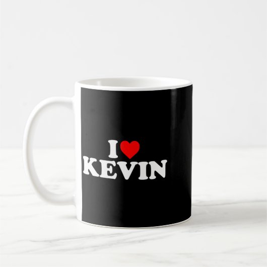Mug I Love Kevin - Heart Long Sleeve (Gauche)