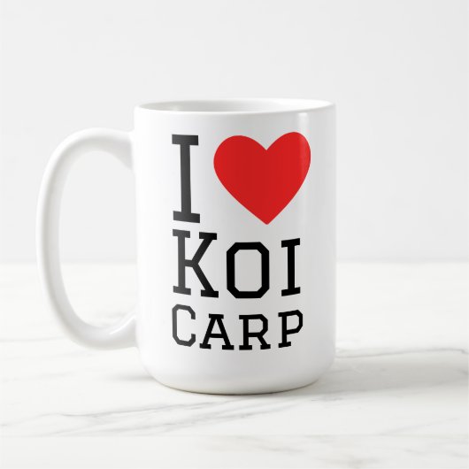 Mug I love koi carp (Gauche)