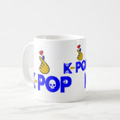 Mug I Love KPop Fabuleux Classique Blanc (Devant gauche)