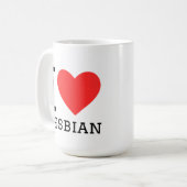 Mug I love lesbian (Devant gauche)