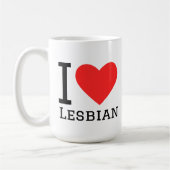 Mug I love lesbian (Gauche)