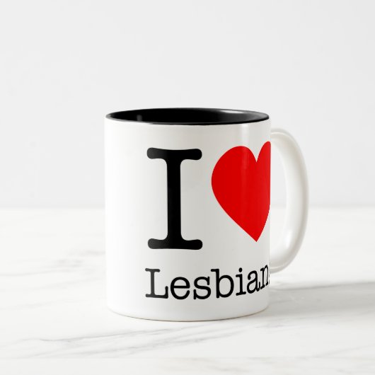 Mug I Love Lesbians (Devant droit)