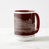 Mug I Love Lida Belarus Architecture Castle Sketch (Devant droit)