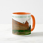 Mug I Love Lida Belarus Architecture Castle Sketch (Devant droit)