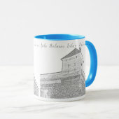 Mug I Love Lida Belarus Architecture Castle Sketch (Devant droit)