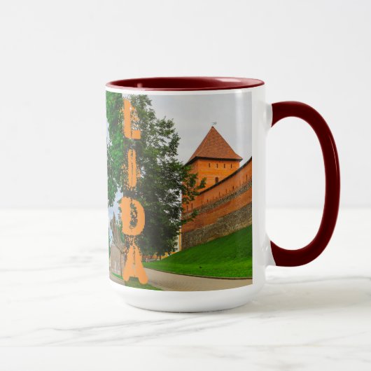 Mug I Love Lida Belarus Architecture Château (Droite)