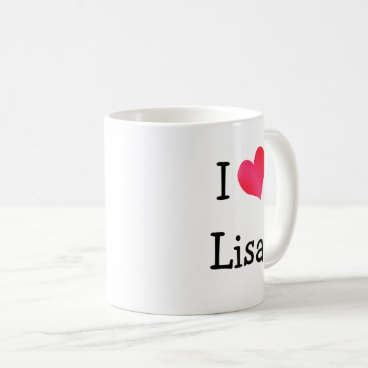 Mug I Love Lisa (Devant droit)