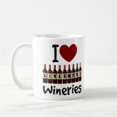 Mug I Love Livermore Wineries Heart and Wine Bottles (Gauche)