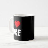 Mug I Love Luke - Heart - Name  (Devant gauche)