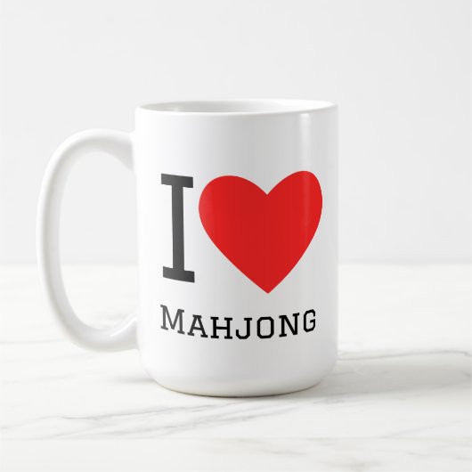 Mug I love mahjong (Gauche)