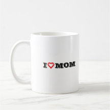 I Love Maman Design Café Mug/Personnalisé