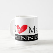 Mug I Love Mankato Minnesota (Devant gauche)