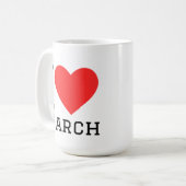 Mug I love march (Devant gauche)