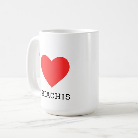 Mug I love mariachis (Devant gauche)