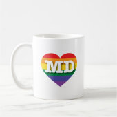 Mug I Love Maryland Rainbow Heart (Gauche)