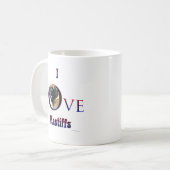 Mug I Love Mastiffs apricot (Devant gauche)