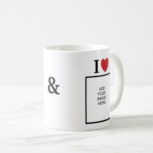Mug I Love Me Aime Ajouter Une Photo Café Personnalisé (Devant droit)