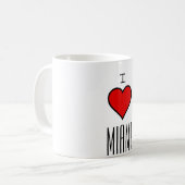 Mug ~I Love Miami~ MUG, CUSTOMISEZ-LE ! (Devant gauche)