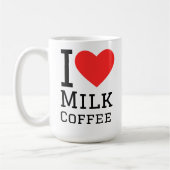 Mug I love milk coffee (Gauche)