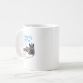 Mug I Love Mon Secourt Russe Bleu Cool Adopté Chat (Devant gauche)