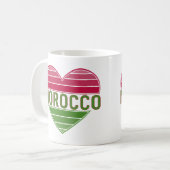 Mug I Love Morocco, coeur marocain (Devant gauche)