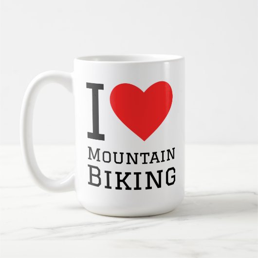 Mug I love mountain biking (Gauche)