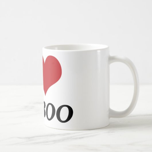 Mug I Love My Boo (Coeur) (Droite)