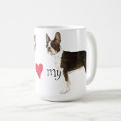 Mug I Love my Boston Terrier (Devant droit)